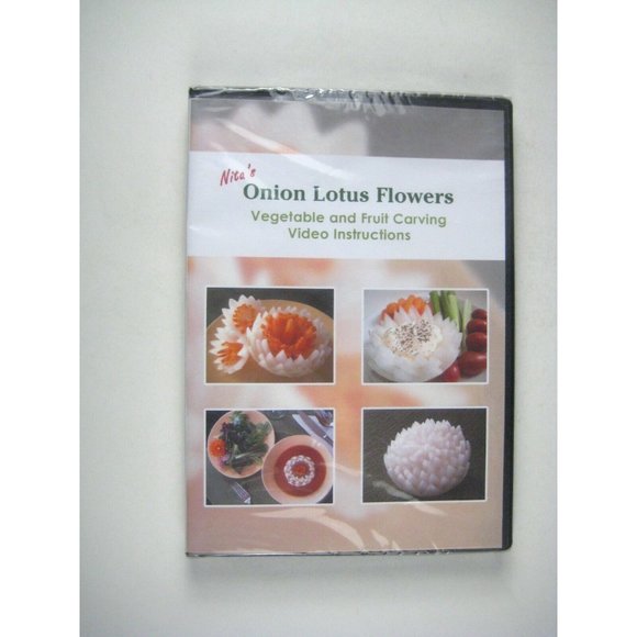 Nita's Onion Lotus Flowers DVD Vegetable Fruit Carving Video Instruction - Picture 1 of 3